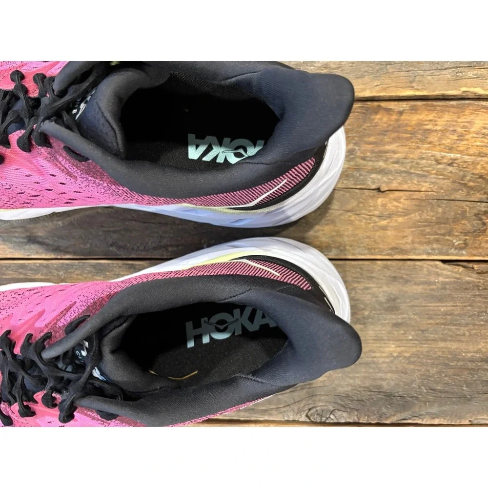 Hoka‎ One One Clifton 8 Purple Pink Running Shoes Womens 10 B 1119394 BGIR